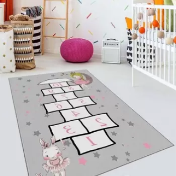 Covor de hol, HMNT523, 100x150 cm, Poliester, Multicolor imagine