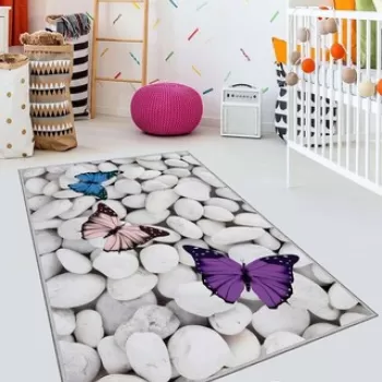 Covor de hol, HMNT530, 100x150 cm, Poliester, Multicolor imagine