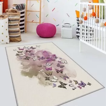 Covor de hol, HMNT531, 100x300 cm, Poliester, Multicolor imagine