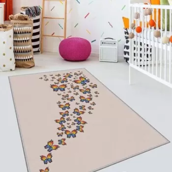 Covor de hol, HMNT532, 80x300 cm, Poliester, Multicolor imagine