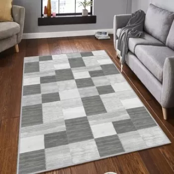 Covor de hol, HMNT597, 80x150 cm, Poliester, Multicolor imagine