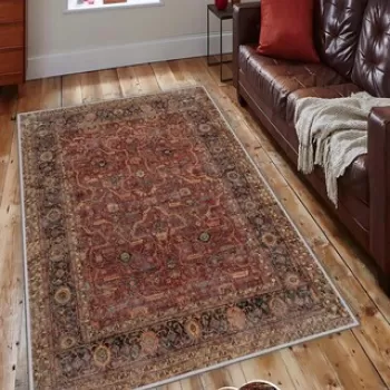 Covor de hol, HMNT685, 80x150 cm, Poliester, Multicolor imagine