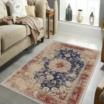 Covor de hol, HMNT687, 80x150 cm, Poliester, Multicolor imagine