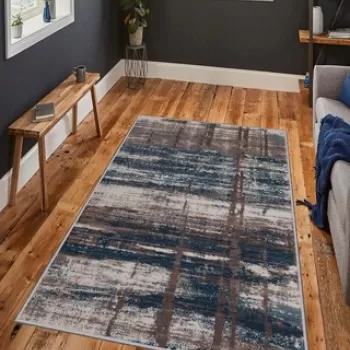 Covor de hol, HMNT693, 80x150 cm, Poliester, Multicolor imagine