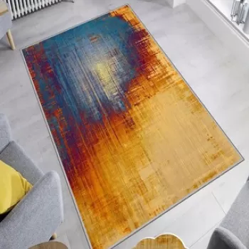 Covor de hol, HMNT75, 80x150 cm, Poliester, Multicolor imagine