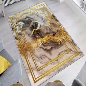 Covor de hol, HMNT797, 80x150 cm, Poliester, Multicolor imagine