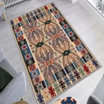 Covor de hol, HMNT811, 80x150 cm, Poliester, Multicolor imagine