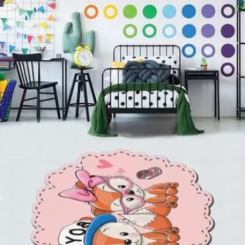 Covor de hol, HMNT934, 80x200 cm, Poliester, Multicolor imagine