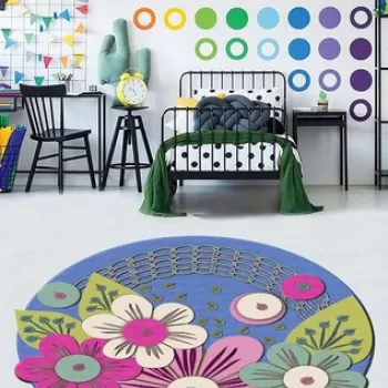 Covor de hol, HMNT936, Poliester, Multicolor imagine