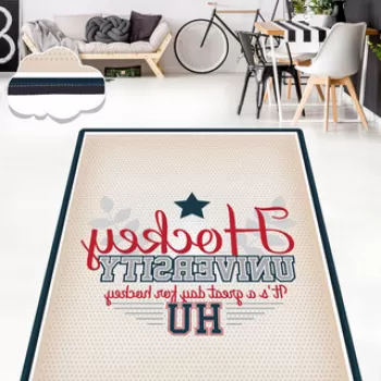 Covor de hol, Hockey , 80x100 cm, Catifea, Multicolor imagine