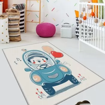 Covor de hol, KHMFESTO0023KECE, 80x150 cm, Poliester, Multicolor imagine