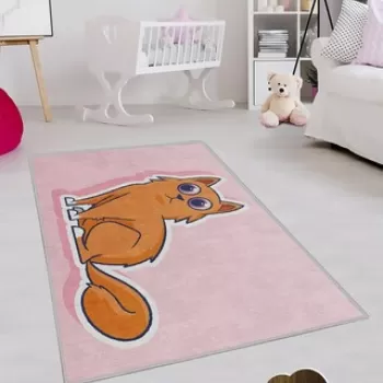 Covor de hol, KHMFESTO0025KECE, 100x200 cm, Poliester, Multicolor imagine