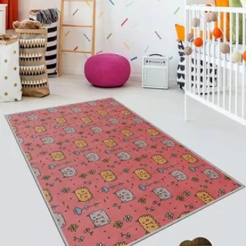 Covor de hol, KHMFESTO0028KECE, 80x200 cm, Poliester, Multicolor imagine