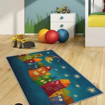 Covor de hol, KHMFESTO005KECE, 100x200 cm, Poliester, Multicolor imagine