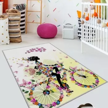 Covor de hol, KHMFESTO009KECE, 100x150 cm, Poliester, Multicolor imagine