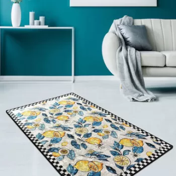 Covor de hol, Lemon , 50% TESTURA DE catifea/50% poliester, Multicolor imagine