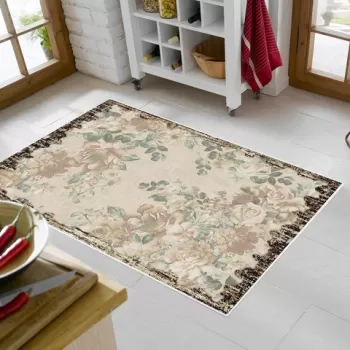 Covor de hol, Mu116, 80x150 cm, Poliamida, Cafea imagine