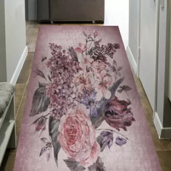 Covor de hol, Mu149, 80x150 cm, Poliamida, Pudra imagine