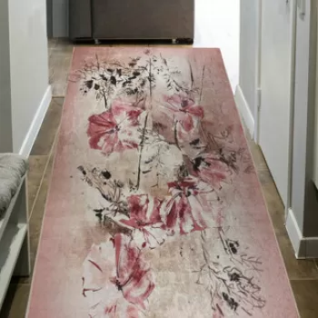 Covor de hol, Mu150, 80x150 cm, Poliamida, Pudra imagine