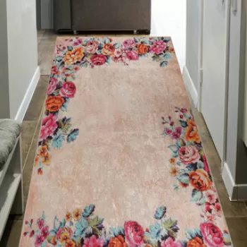 Covor de hol, Mu172, 80x150 cm, Poliamida, Roz imagine