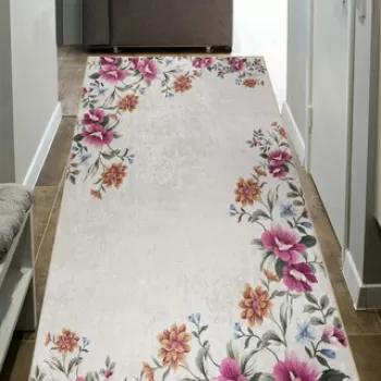 Covor de hol, Mu181, 80x150 cm, Poliamida, Liliac imagine