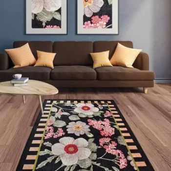 Covor de hol, Nanna Djt , 50% TESTURA DE catifea/50% poliester, Multicolor imagine