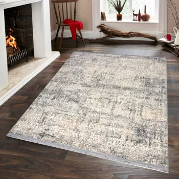 Covor de hol, Notta 1121 , 80x150 cm, Polipropilena, Gri / Bej / Crem imagine