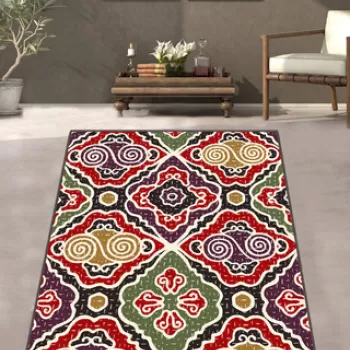 Covor de hol, Passione Djt , 80x150 cm, 50% TESTURA DE catifea/50% poliester, Multicolor imagine