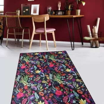 Covor de hol, Pictura, 50% TESTURA DE catifea/50% poliester, Multicolor imagine