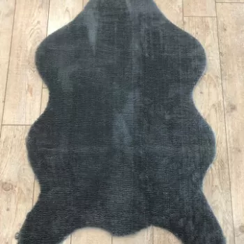 Covor de hol, Post Plush, 100x150 cm, Poliester, Gri inchis imagine