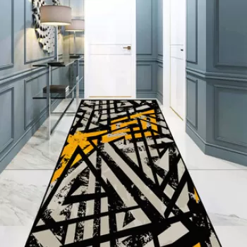 Covor de hol, Pretentious Djt , 80x100 cm, Poliester, Multicolor imagine