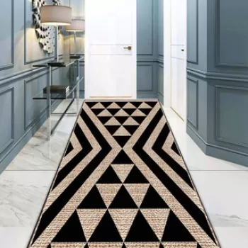 Covor de hol, Pull Djt , 80x300 cm, Poliester, Multicolor imagine