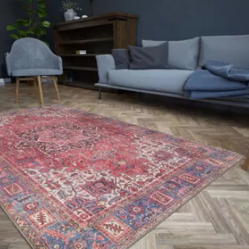 Covor de hol, Soul Chenille, 75x150 cm, Poliester , Multicolor imagine