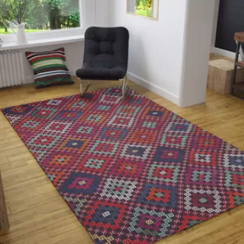 Covor de hol, Soul Chenille, 75x150 cm, Poliester , Multicolor imagine