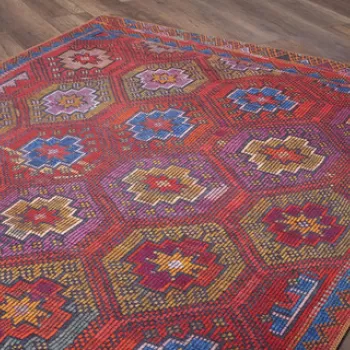 Covor de hol, Soul Chenille, 75x230 cm, Poliester , Multicolor imagine