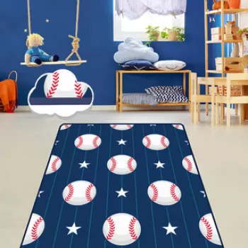 Covor de hol, Star Ball , 80x100 cm, Catifea, Multicolor imagine