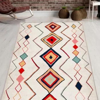 Covor de hol, Teppi , 120x150 cm, 50% TESTURA DE catifea/50% poliester, Multicolor imagine