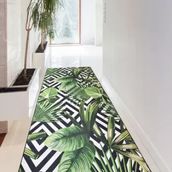 Covor de hol, Tropic Djt , 100x300 cm, 50% TESTURA DE catifea/50% poliester, Multicolor imagine