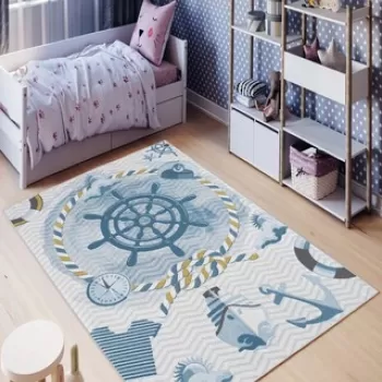 Covor de hol, W1006, 100x200 cm, Poliester, Multicolor imagine