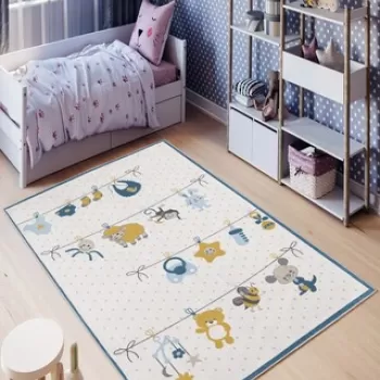 Covor de hol, W1007, 100x200 cm, Poliester, Multicolor imagine