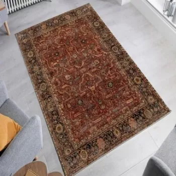 Covor de hol, W1076, 80x150 cm, Poliester, Multicolor imagine