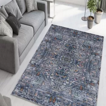 Covor de hol, W1105, 100x150 cm, Poliester, Multicolor imagine