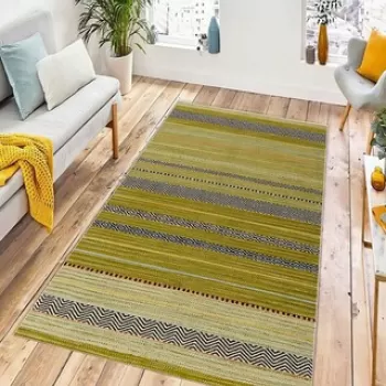 Covor de hol, W947, 80x150 cm, Poliester, Verde imagine