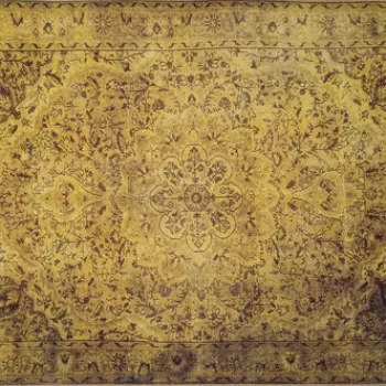 Covor de hol, Yellow AL 24 , 75x150 cm, Poliester , Multicolor imagine