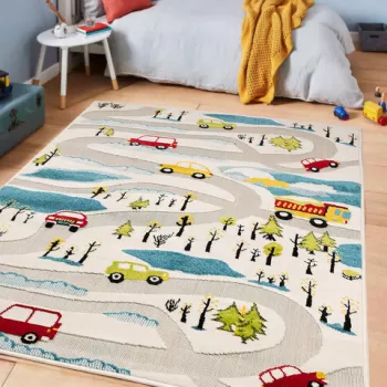 Covor, Doga, 120x170 cm, Polipropilena, Crem / Albastru / Rosu / Verde / Negru imagine