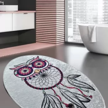 Covor, Dream Oval DJT, 60x90 cm, Catifea, Multicolor imagine