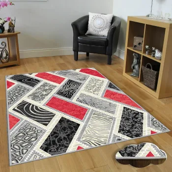 Covor, Eexfab1010, 80x200 cm, Poliester, Multicolor imagine