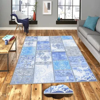 Covor, Eexfab1084-1, 100x150 cm, Poliester, Multicolor imagine
