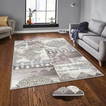 Covor, Eexfab1086, 100x200 cm, Poliester, Multicolor imagine