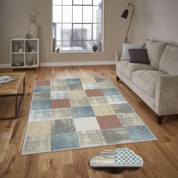 Covor, Eexfab548, 160x230 cm, Poliester, Multicolor imagine